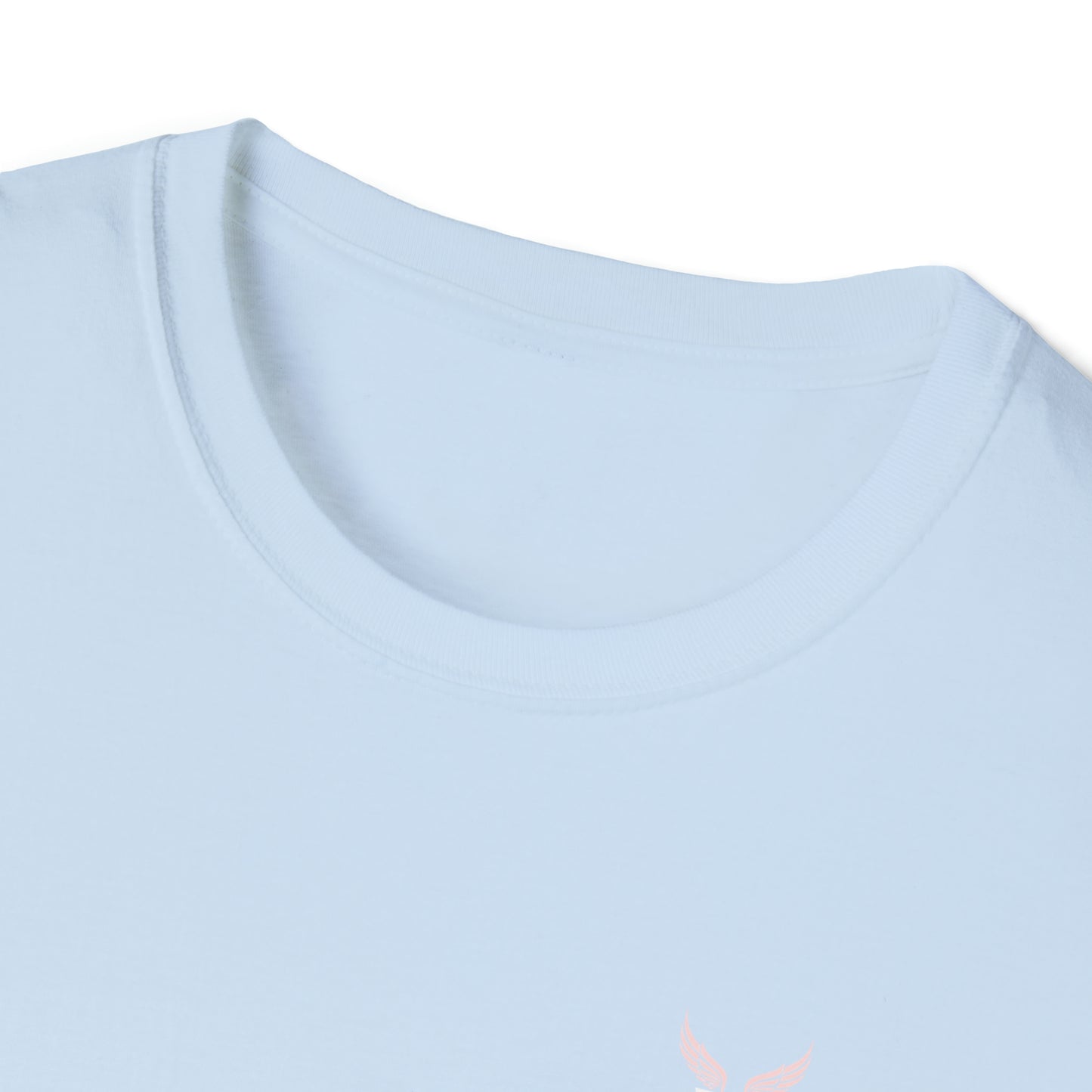 Augmented Reality T-shirt with Phoenix Wings for adults with QR code that displays digital wings when pointed with the camera New Trend in Digital Fashion
