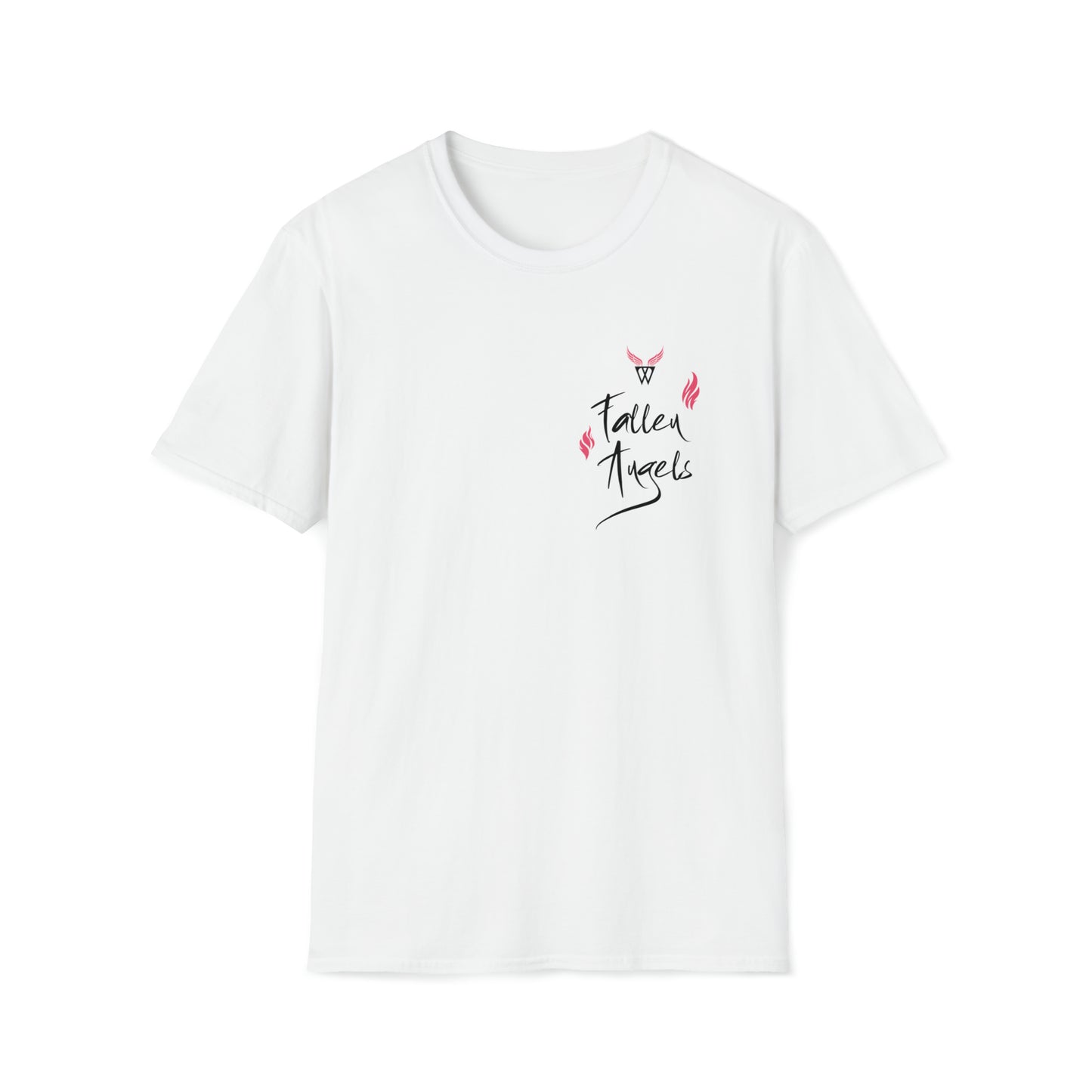 Augmented Reality T-shirt with Phoenix Wings for adults with QR code that displays digital wings when pointed with the camera New Trend in Digital Fashion
