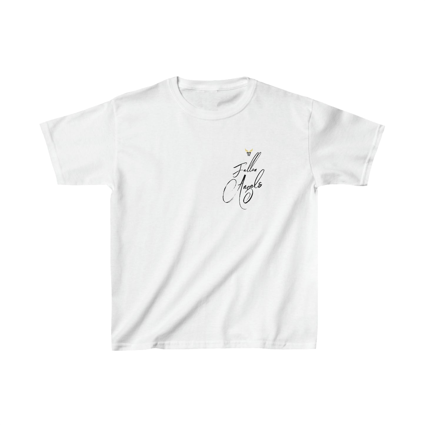 ANGEL Kids T-shirt with Wings in Augmented Reality QR code that displays digital wings when pointed with the camera