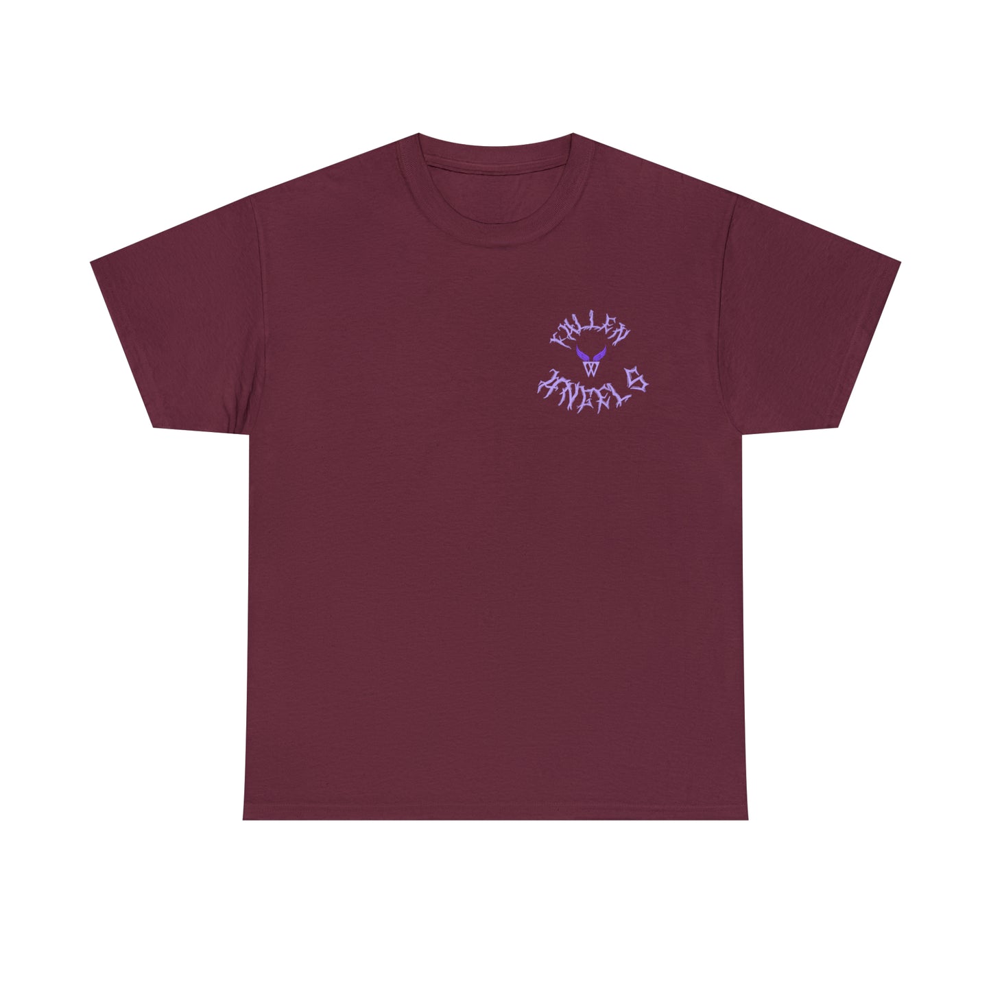 Augmented Reality T-shirt with wings for adults with QR code that displays digital DEMON wings when pointed with the camera New Trend in Digital Fashion