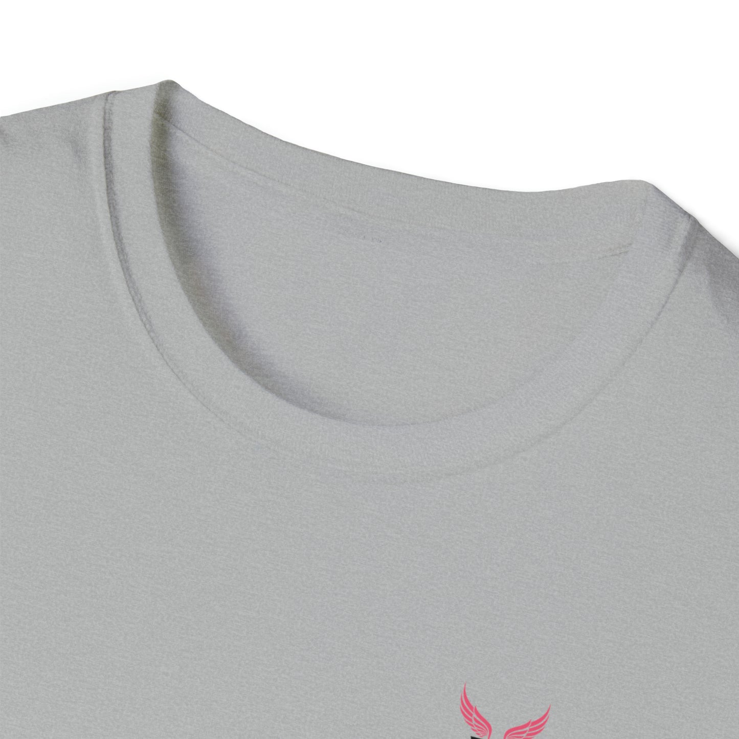 Augmented Reality T-shirt with Phoenix Wings for adults with QR code that displays digital wings when pointed with the camera New Trend in Digital Fashion