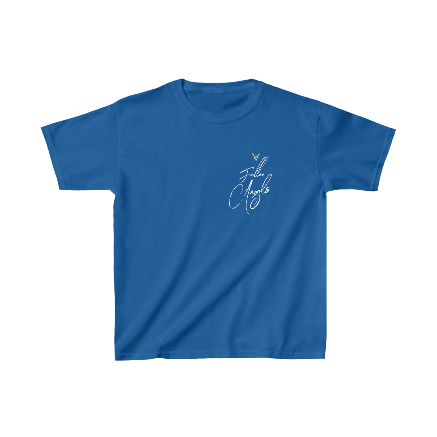 ANGEL Kids T-shirt with Wings in Augmented Reality QR code that displays digital wings when pointed with the camera