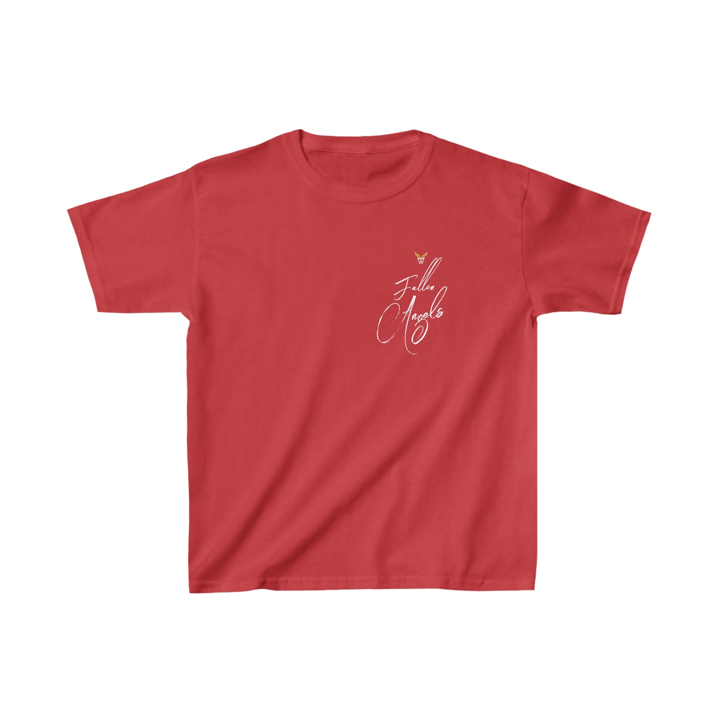 ANGEL Kids T-shirt with Wings in Augmented Reality QR code that displays digital wings when pointed with the camera