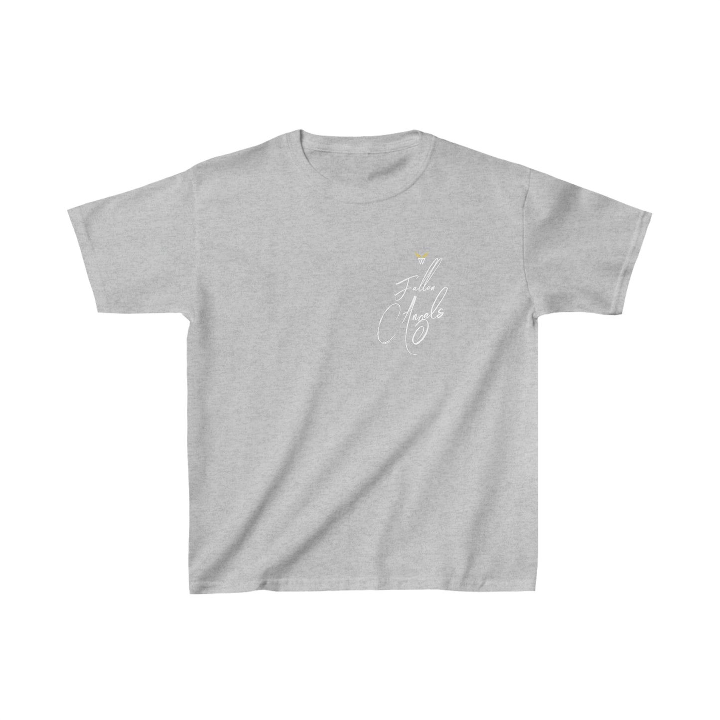 ANGEL Kids T-shirt with Wings in Augmented Reality QR code that displays digital wings when pointed with the camera