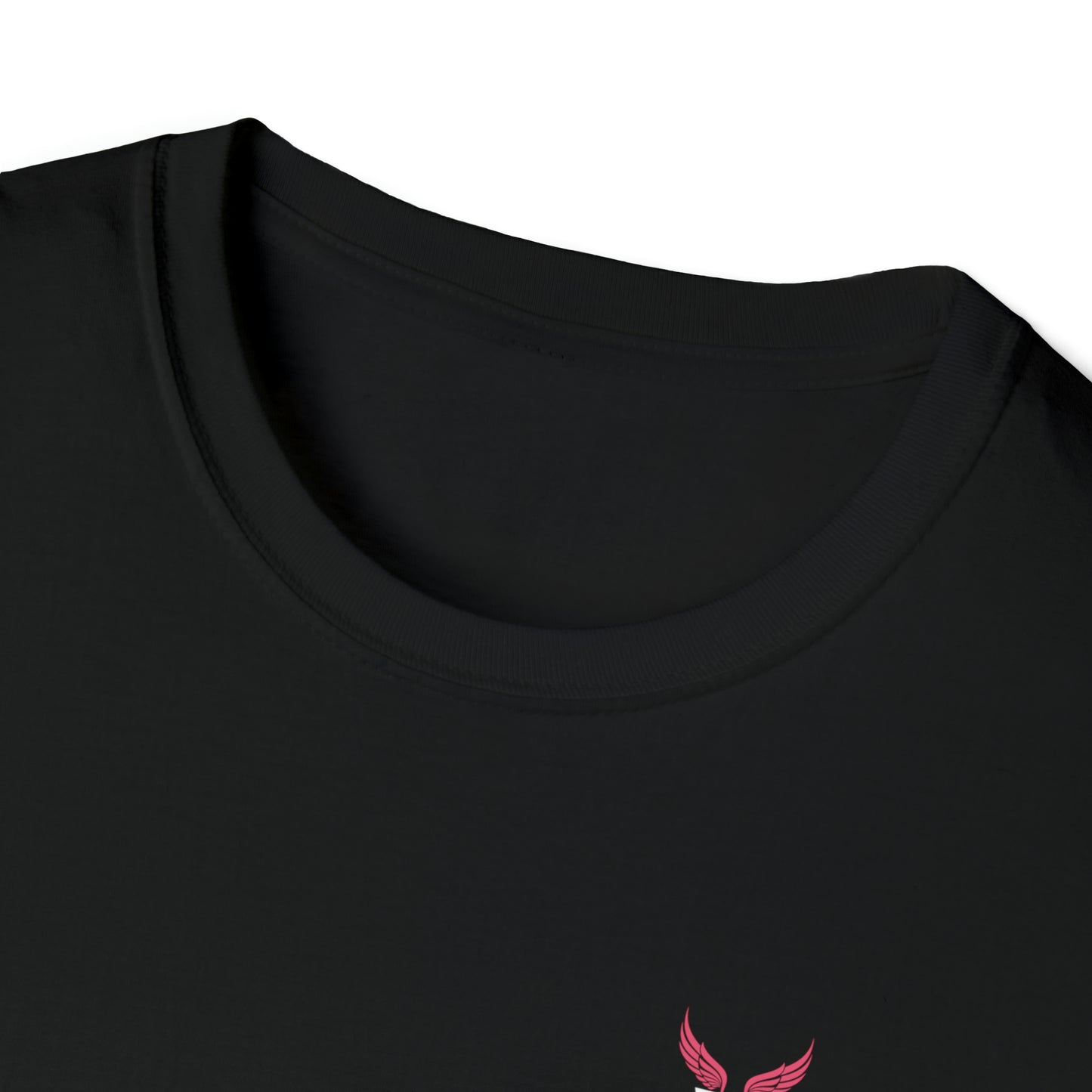Augmented Reality T-shirt with Phoenix Wings for adults with QR code that displays digital wings when pointed with the camera New Trend in Digital Fashion