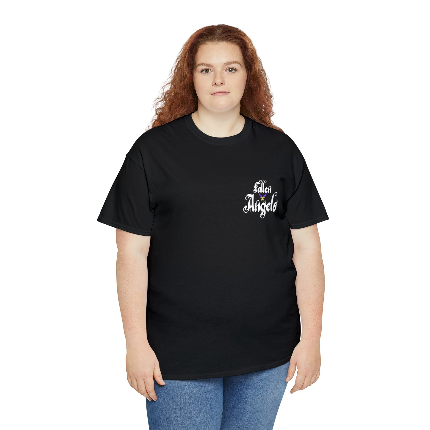 Augmented Reality T-shirt for adults with QR code that displays digital FAIRY wings when pointed with the camera New Trend in Digital Fashion woman