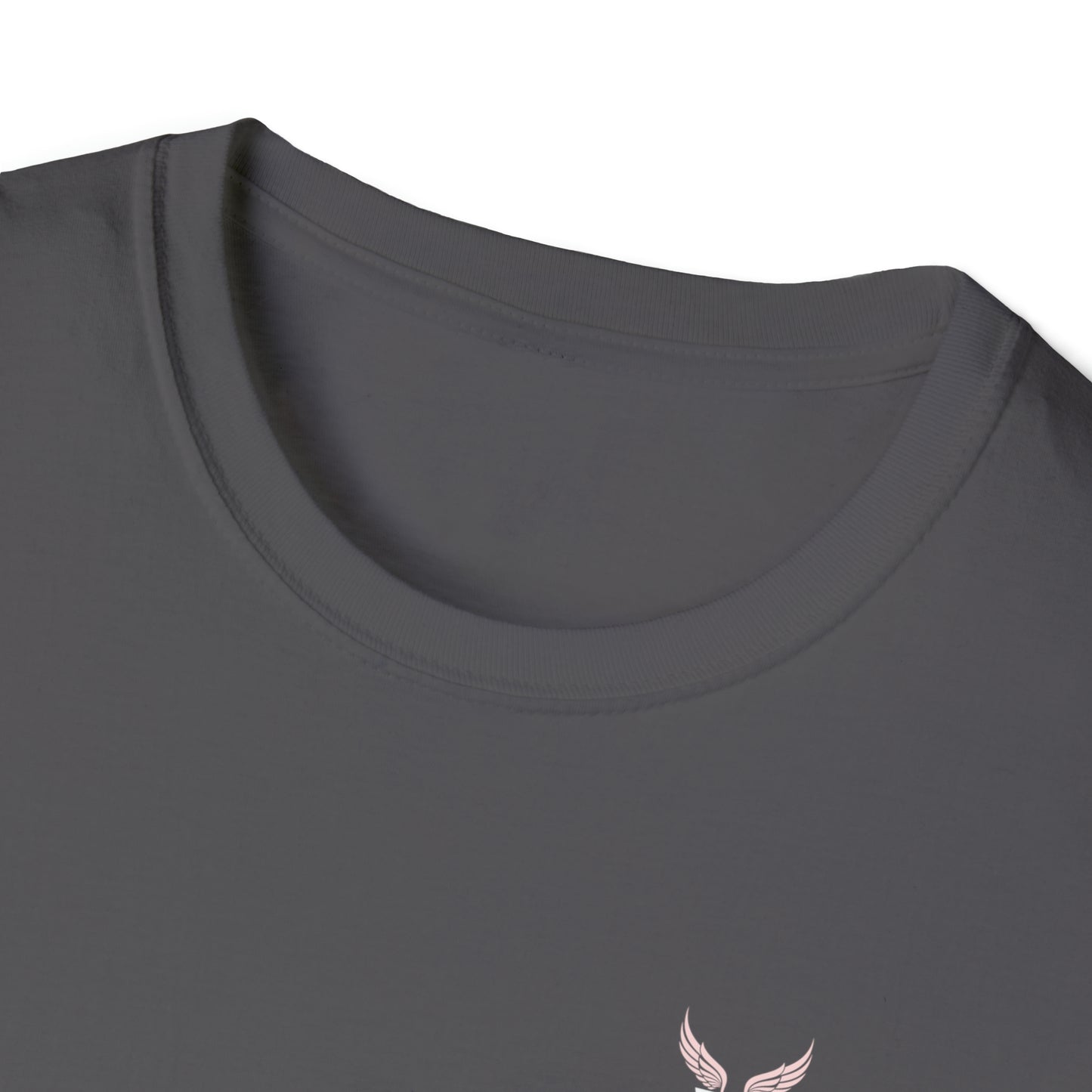 Augmented Reality T-shirt with Phoenix Wings for adults with QR code that displays digital wings when pointed with the camera New Trend in Digital Fashion