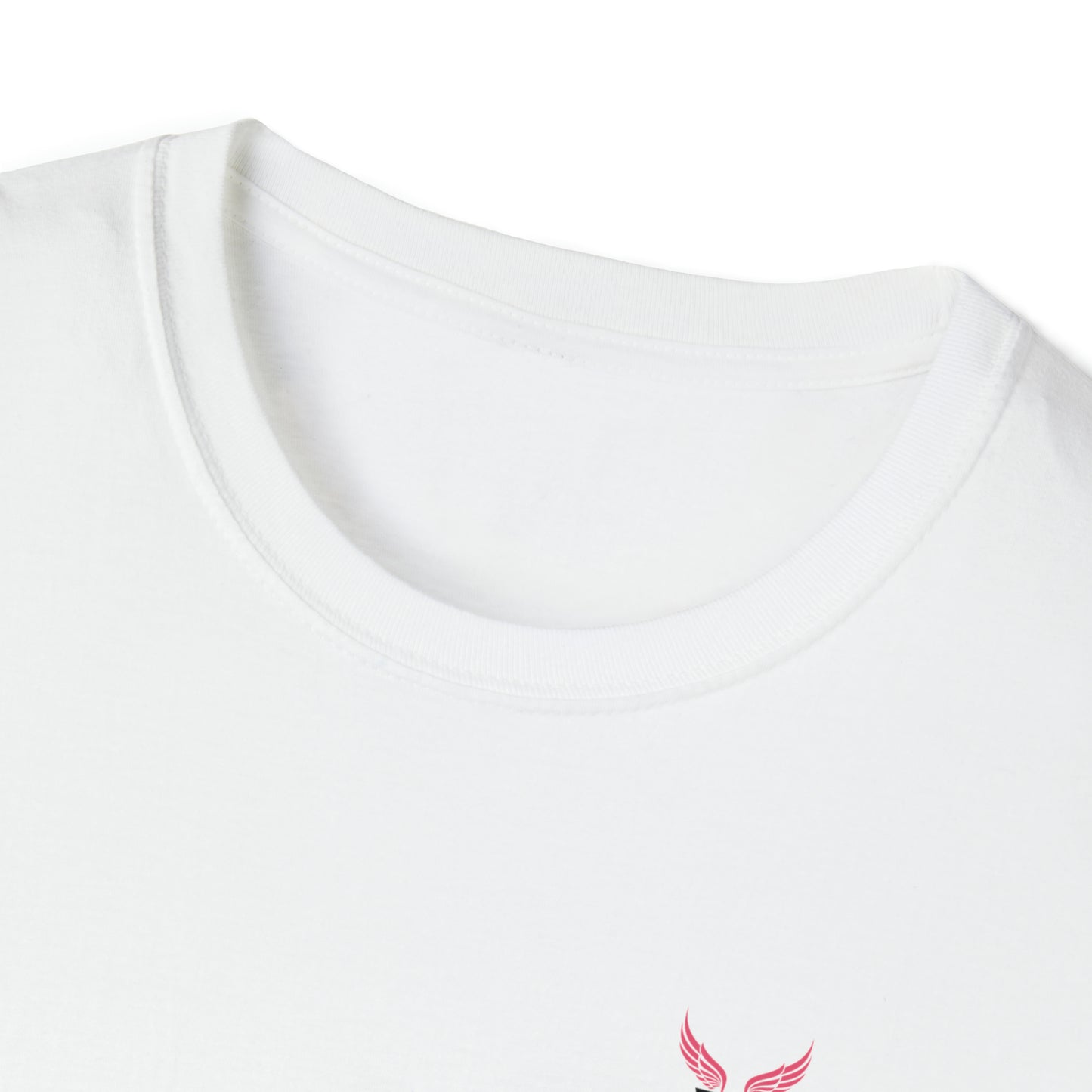 Augmented Reality T-shirt with Phoenix Wings for adults with QR code that displays digital wings when pointed with the camera New Trend in Digital Fashion