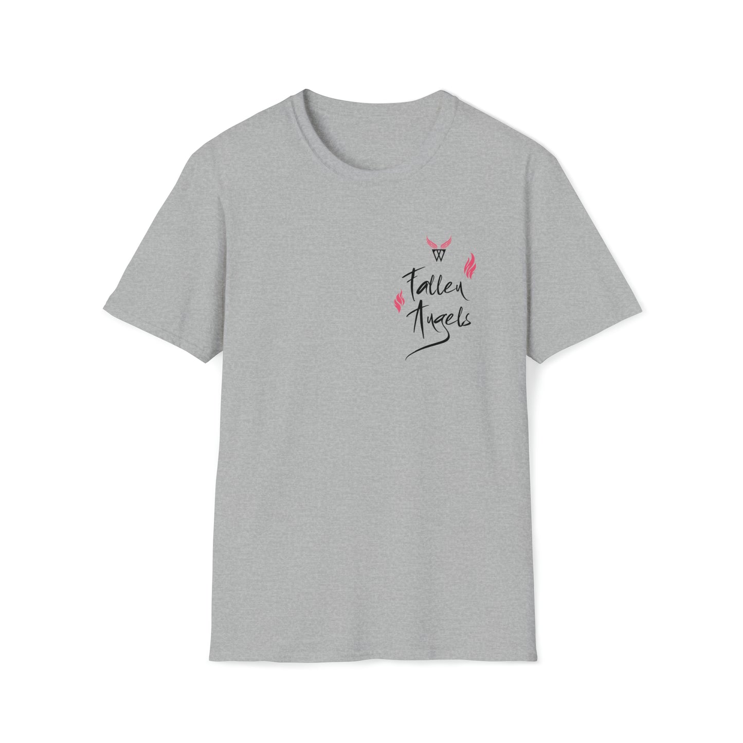 Augmented Reality T-shirt with Phoenix Wings for adults with QR code that displays digital wings when pointed with the camera New Trend in Digital Fashion