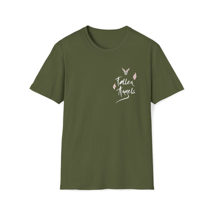 Augmented Reality T-shirt with Phoenix Wings for adults with QR code that displays digital wings when pointed with the camera New Trend in Digital Fashion