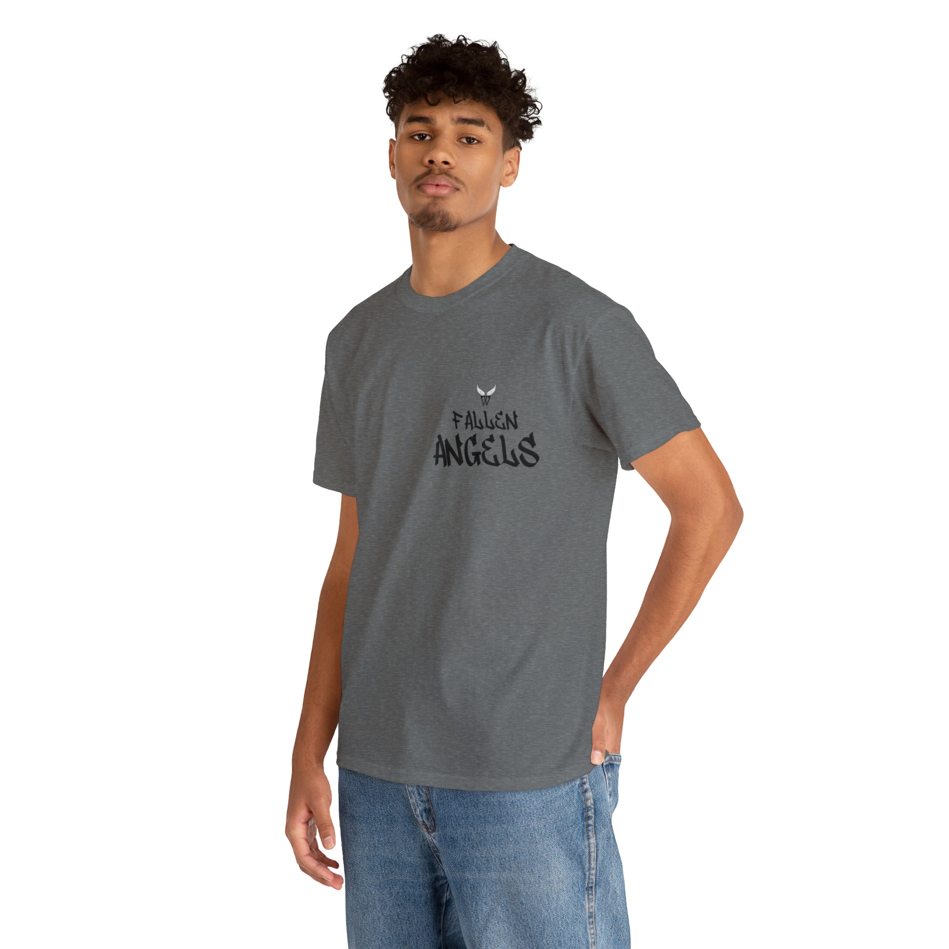 AR T-shirt for adults with QR code that displays digital wings when pointed with the camera New Trend in Digital Fashion