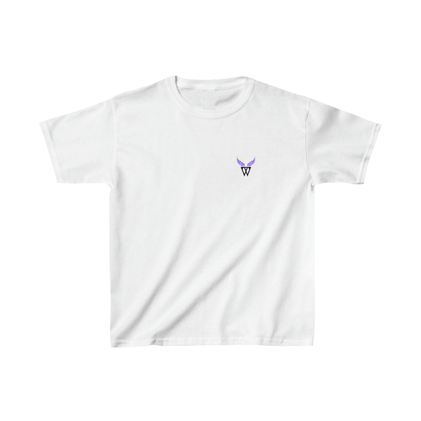 FAIRY Kids T-shirt with Wings in Augmented Reality QR code that displays digital wings when pointed with the camera