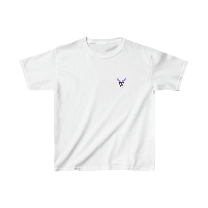 FAIRY Kids T-shirt with Wings in Augmented Reality QR code that displays digital wings when pointed with the camera