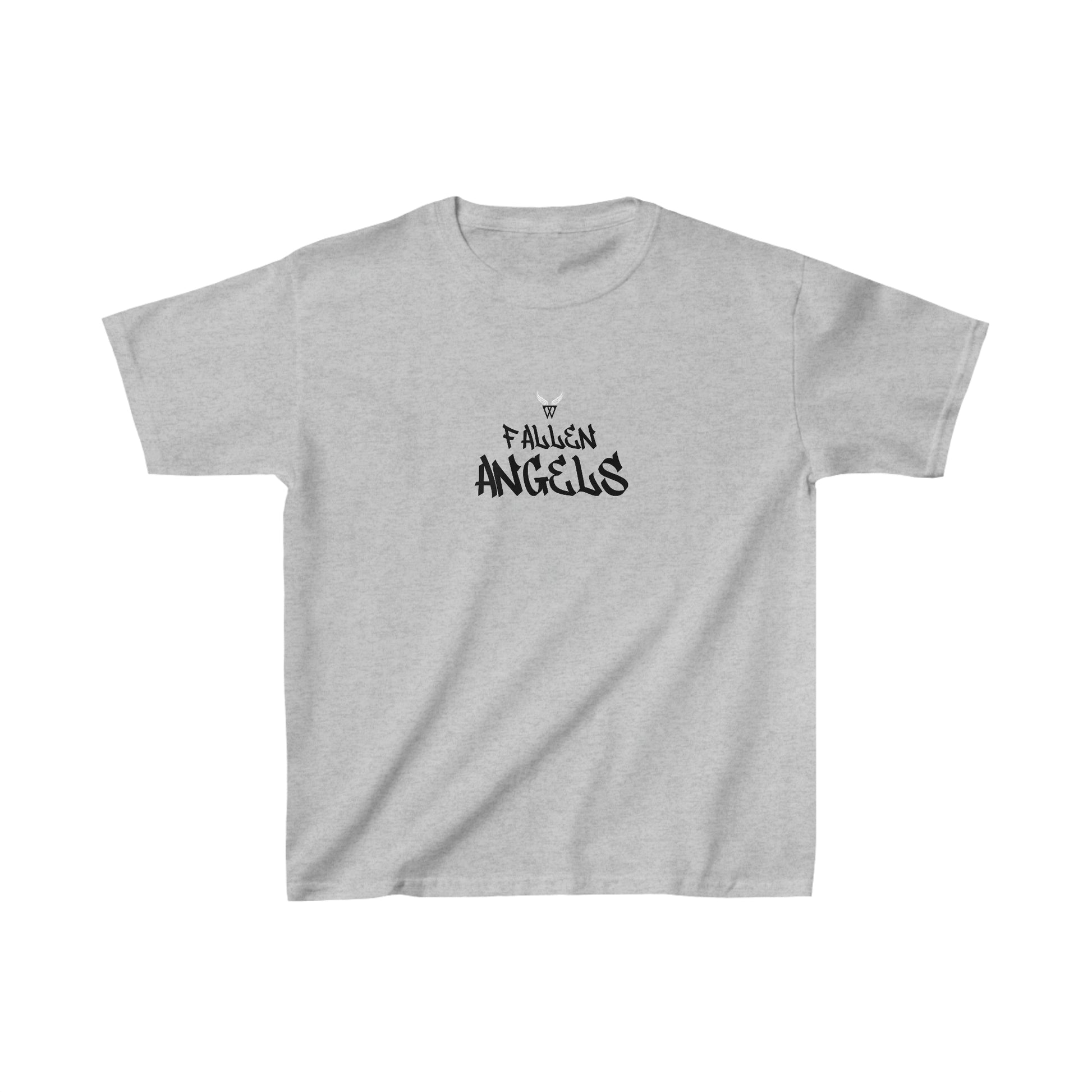 ROBOT Kids T-shirt with Wings in Augmented Reality QR code that displays digital wings when pointed with the camera