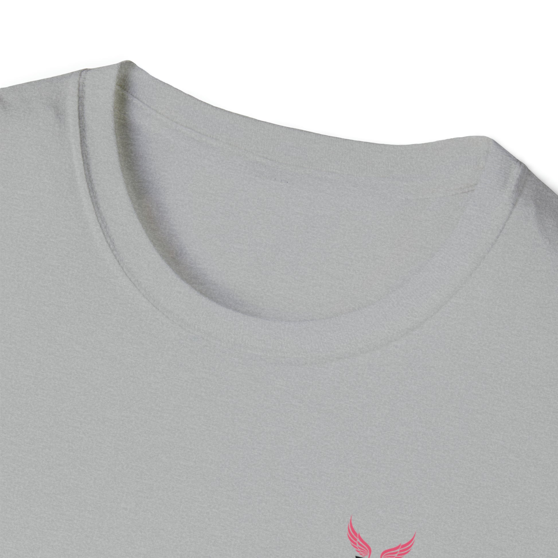 Augmented Reality T-shirt with Phoenix Wings for adults with QR code that displays digital wings when pointed with the camera New Trend in Digital Fashion