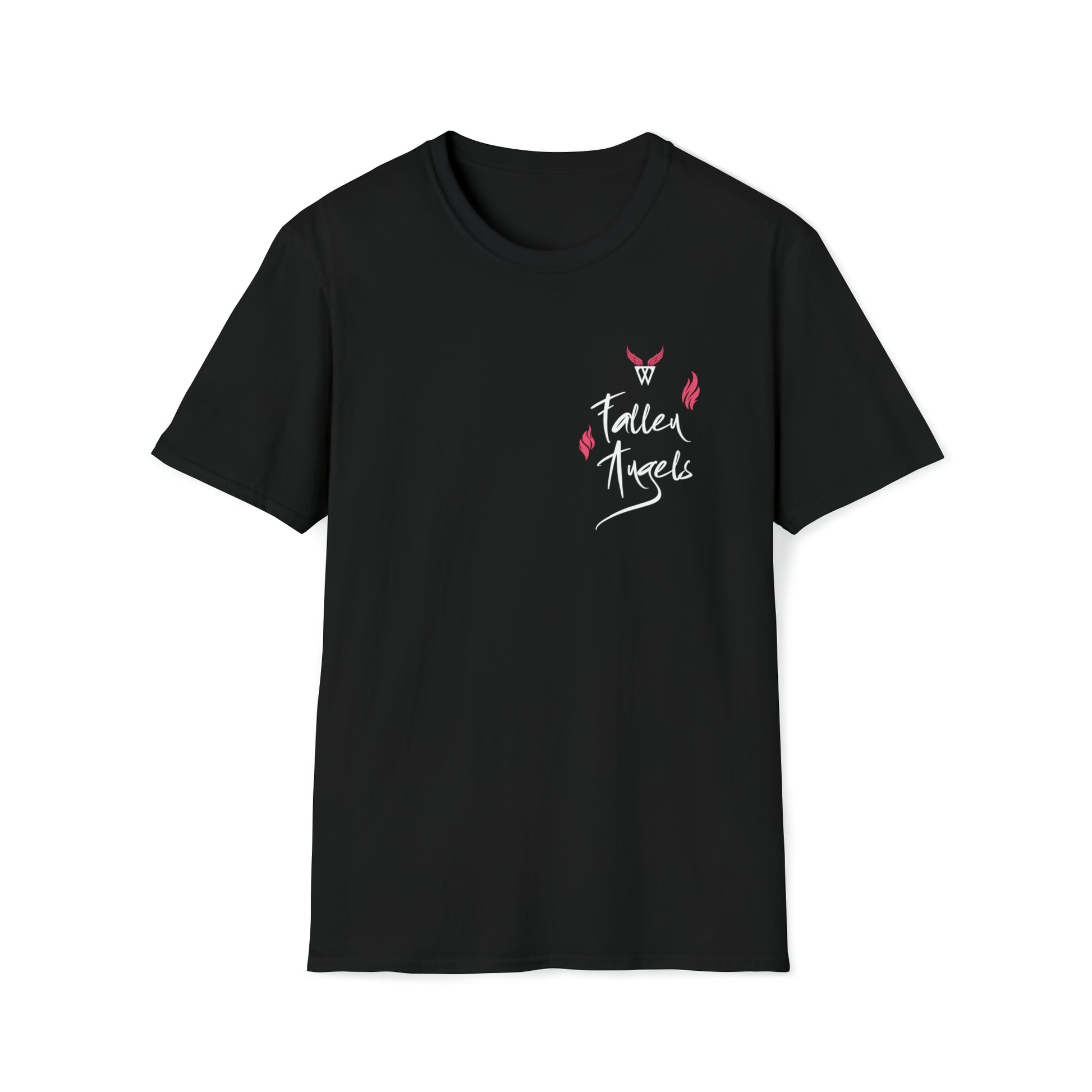 Augmented Reality T-shirt with Phoenix Wings for adults with QR code that displays digital wings when pointed with the camera New Trend in Digital Fashion