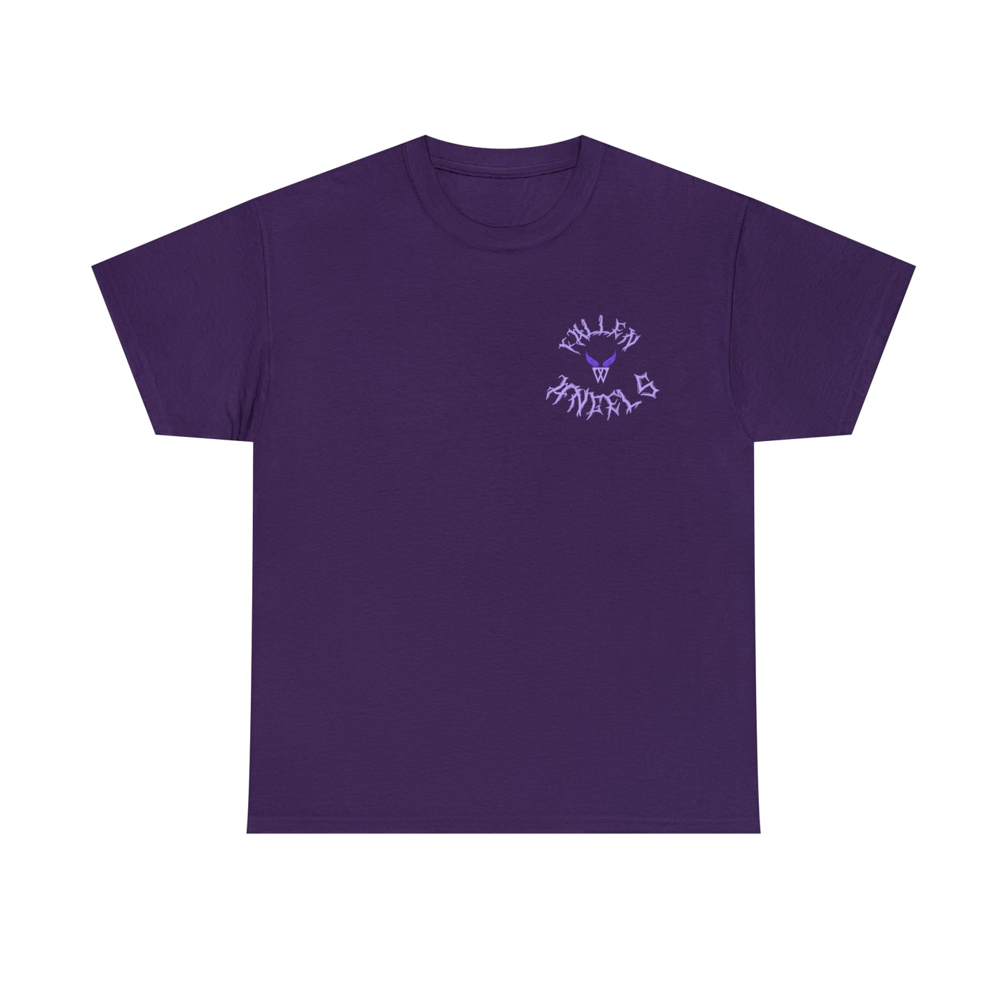 Augmented Reality T-shirt with wings for adults with QR code that displays digital DEMON wings when pointed with the camera New Trend in Digital Fashion