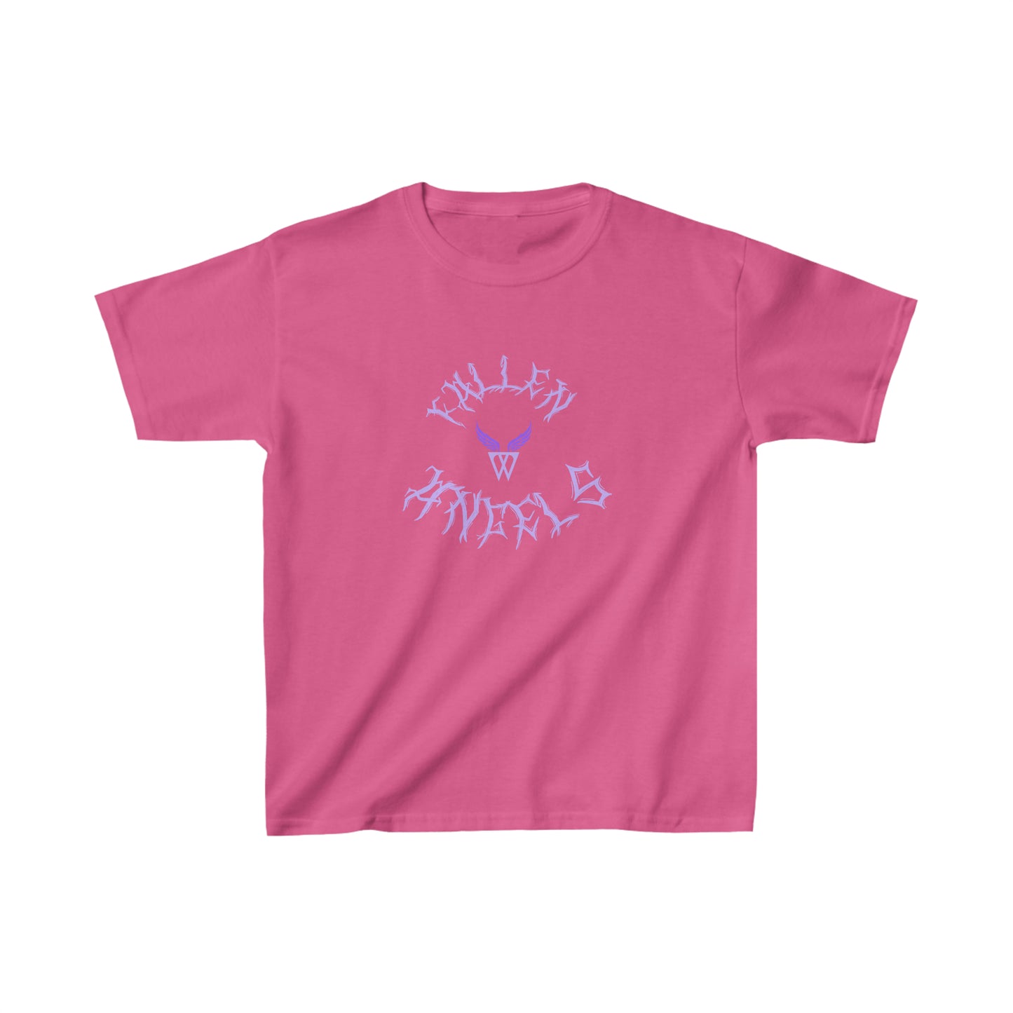 DRAGON Kids T-shirt with Wings in Augmented Reality QR code that displays digital wings when pointed with the camera