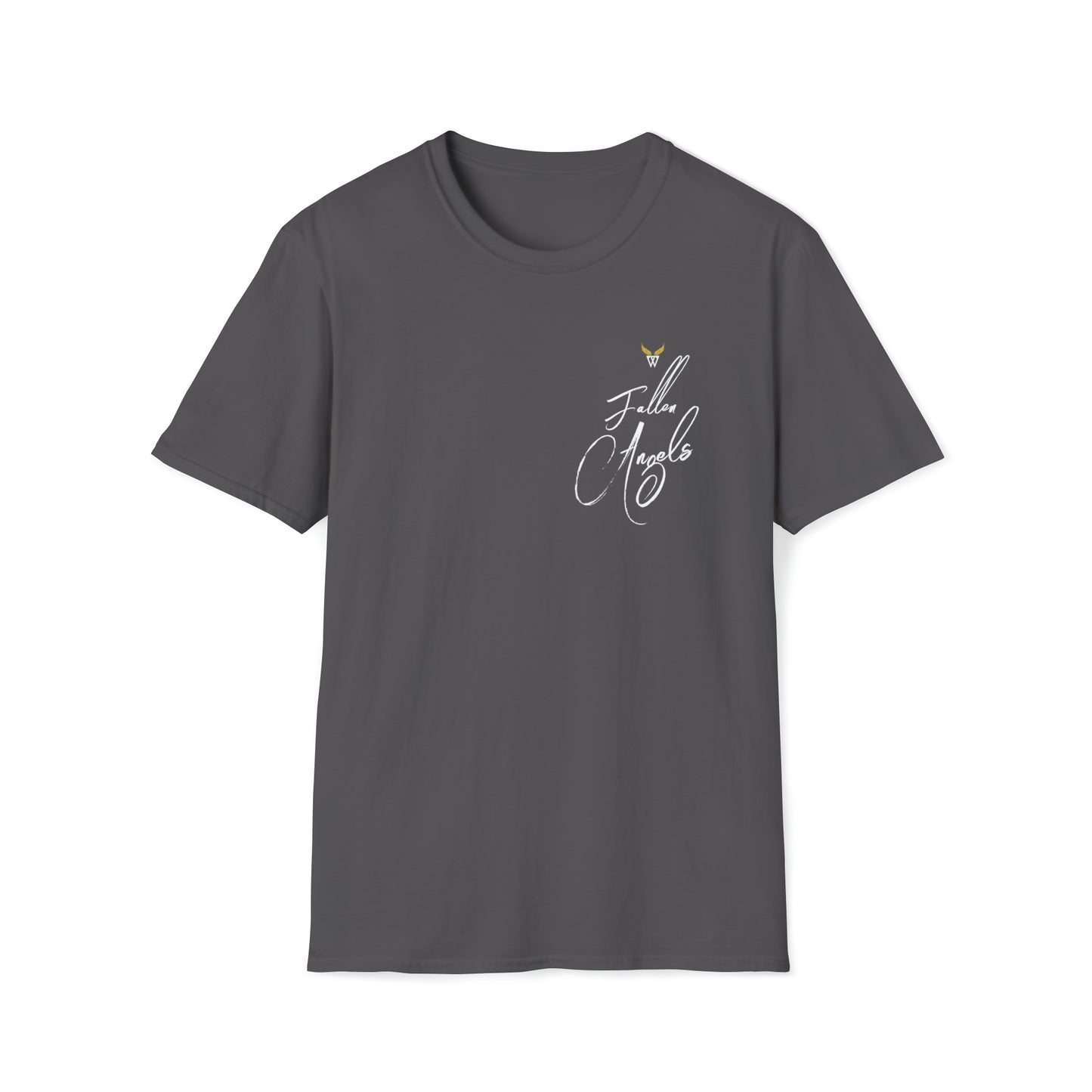 Augmented Reality T-shirt for adults with QR code that displays digital ANGEL wings when pointed with the camera New Trend in Digital Fashion