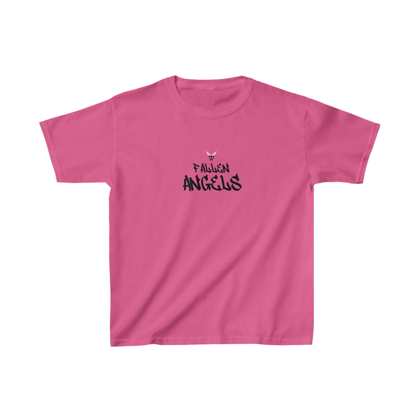 ROBOT Kids T-shirt with Wings in Augmented Reality QR code that displays digital wings when pointed with the camera