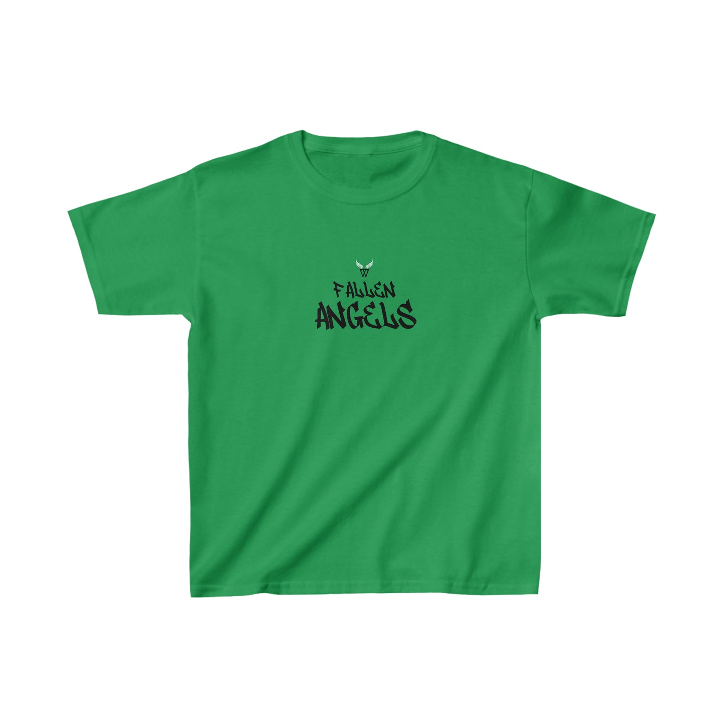ROBOT Kids T-shirt with Wings in Augmented Reality QR code that displays digital wings when pointed with the camera