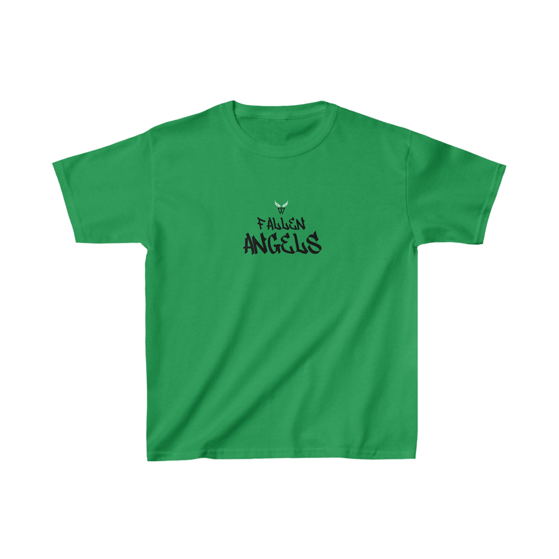 ROBOT Kids T-shirt with Wings in Augmented Reality QR code that displays digital wings when pointed with the camera