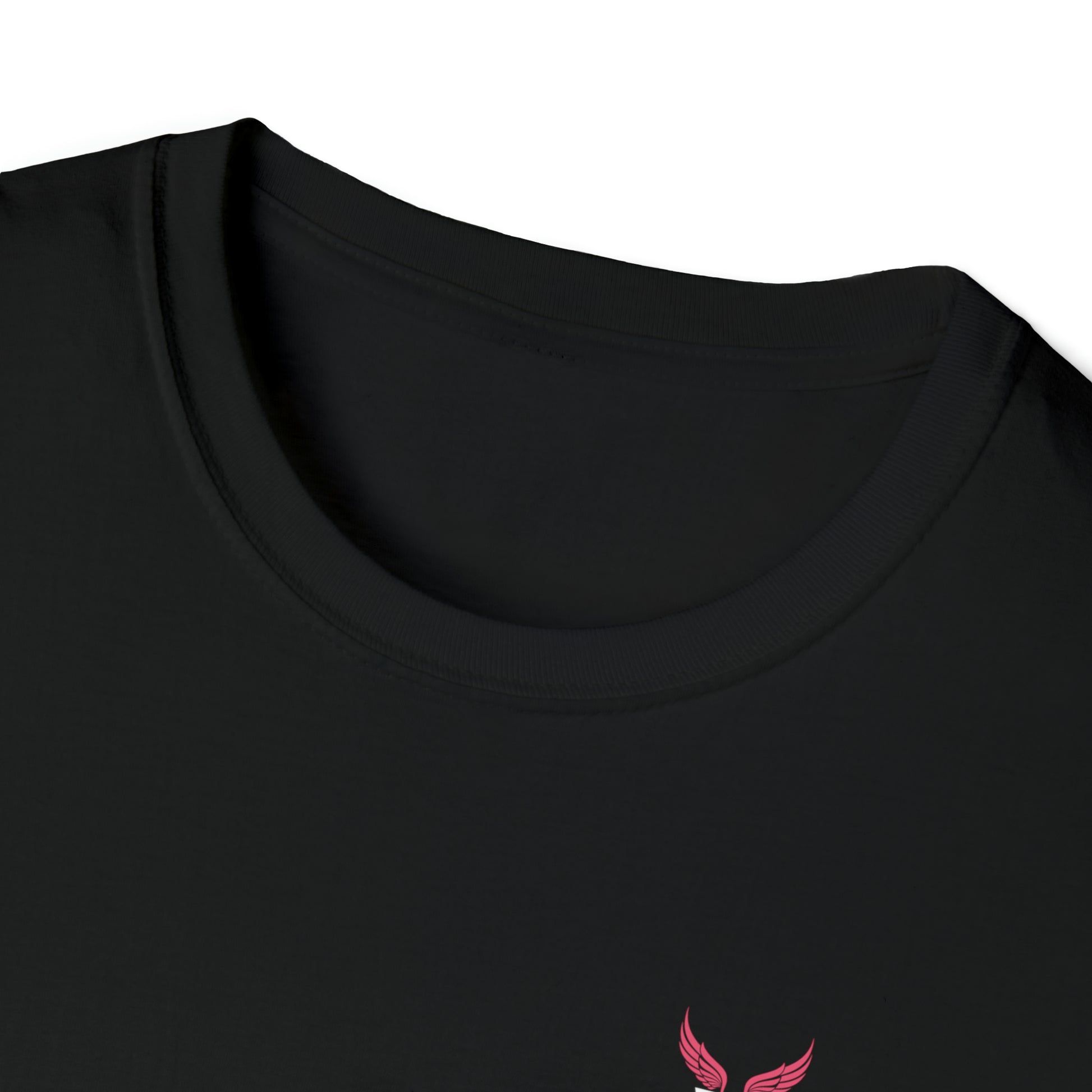 Augmented Reality T-shirt with Phoenix Wings for adults with QR code that displays digital wings when pointed with the camera New Trend in Digital Fashion
