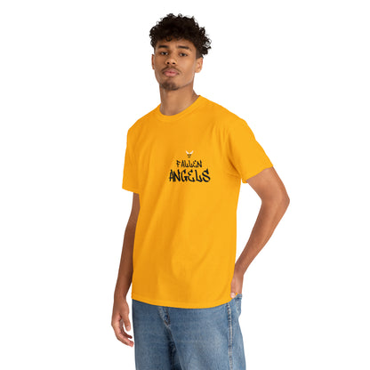 Augmented Reality T-shirt for adults with QR code that displays digital ROBOT wings when pointed with the camera New Trend in Digital Fashion man