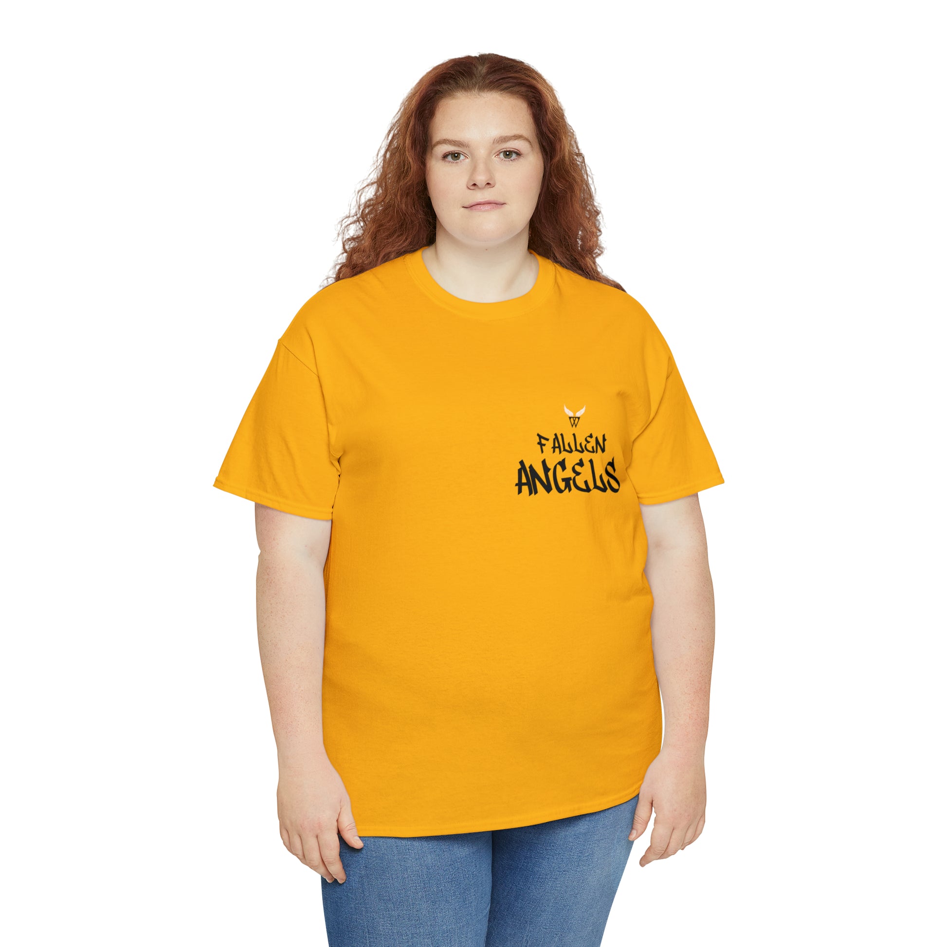 Augmented Reality T-shirt for adults with QR code that displays digital ROBOT wings when pointed with the camera New Trend in Digital Fashion woman