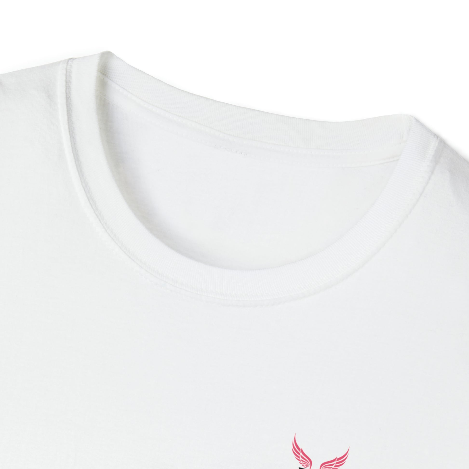 Augmented Reality T-shirt with Phoenix Wings for adults with QR code that displays digital wings when pointed with the camera New Trend in Digital Fashion