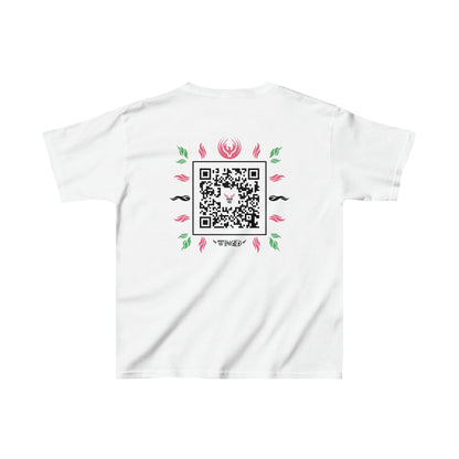 PHOENIX Kids T-shirt with Wings in Augmented Reality QR code that displays digital wings when pointed with the camera