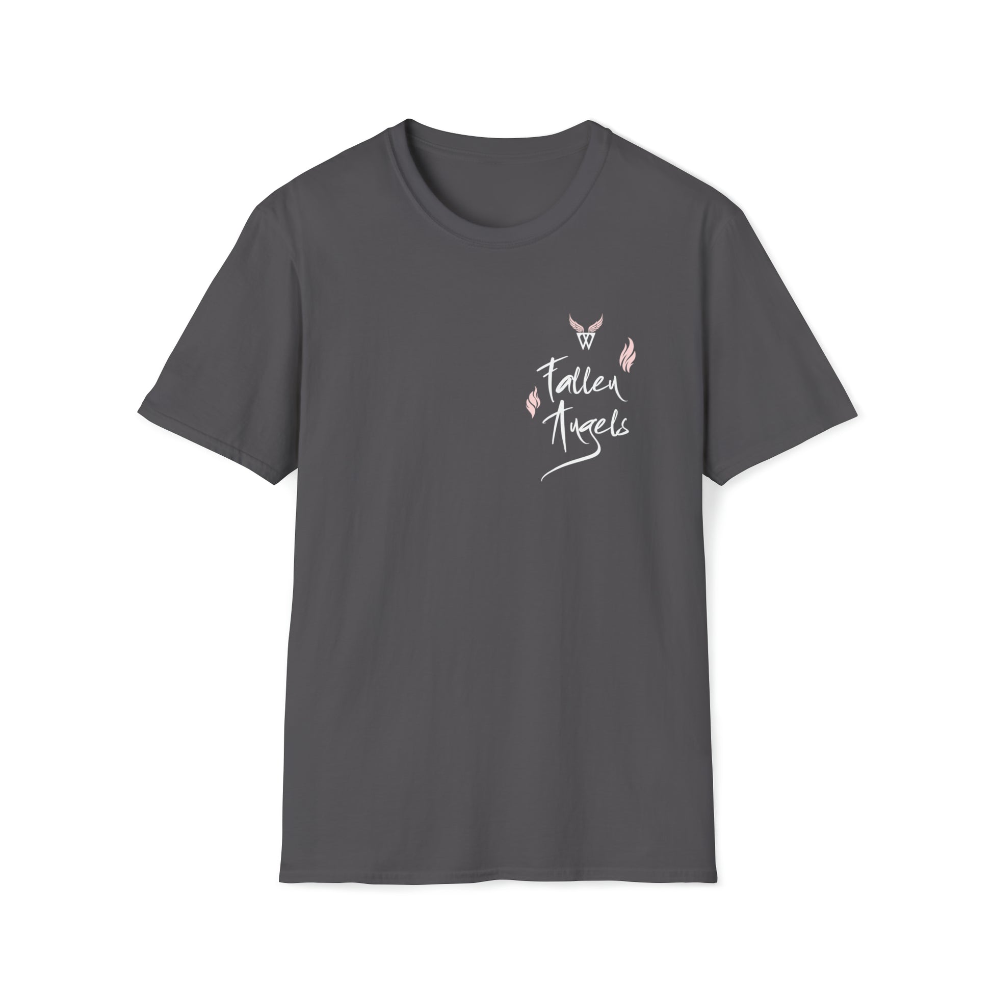 Augmented Reality T-shirt with Phoenix Wings for adults with QR code that displays digital wings when pointed with the camera New Trend in Digital Fashion