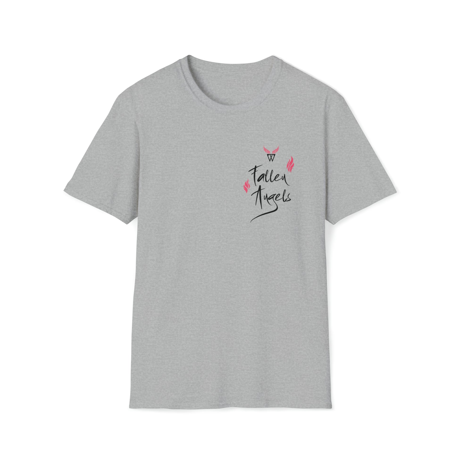 Augmented Reality T-shirt with Phoenix Wings for adults with QR code that displays digital wings when pointed with the camera New Trend in Digital Fashion
