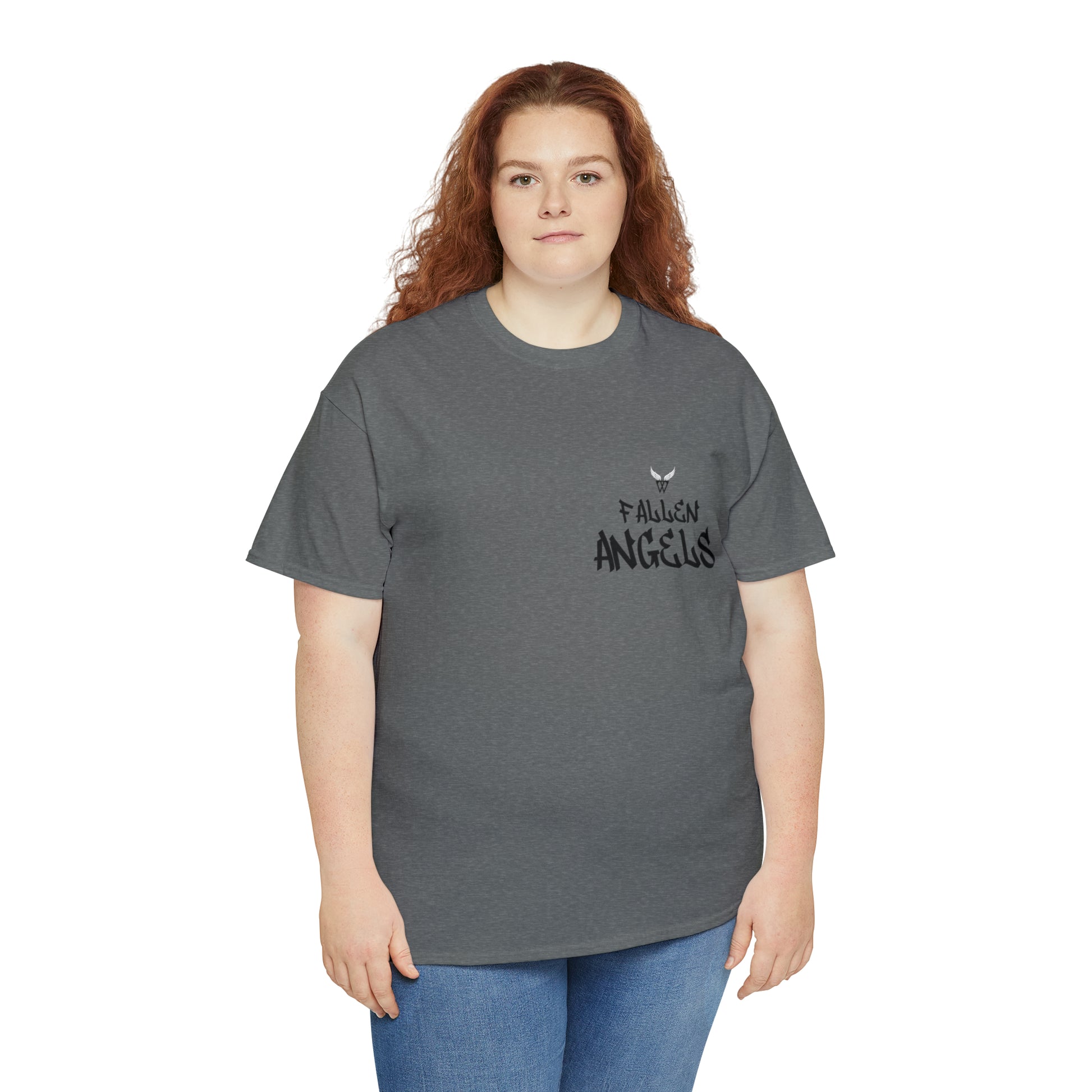 AR T-shirt for adults with QR code that displays digital wings when pointed with the camera New Trend in Digital Fashion