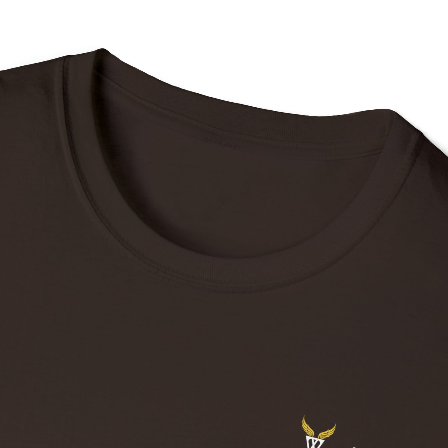 Augmented Reality T-shirt for adults with QR code that displays digital ANGEL wings when pointed with the camera New Trend in Digital Fashion