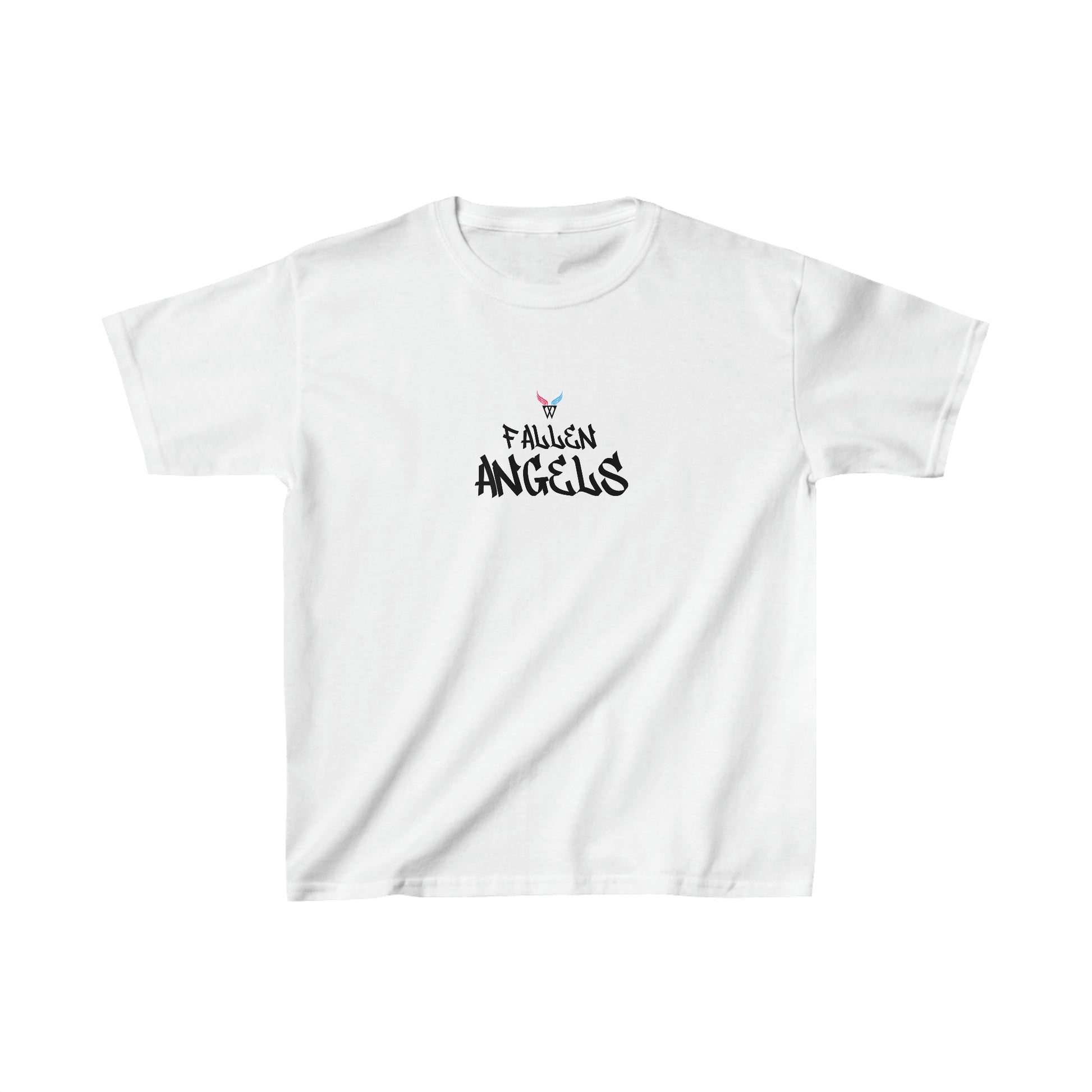 ROBOT Kids T-shirt with Wings in Augmented Reality QR code that displays digital wings when pointed with the camera