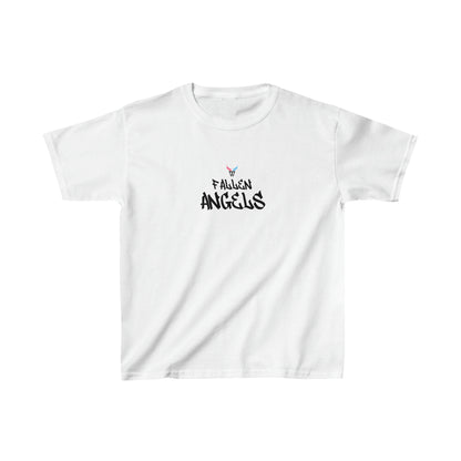 ROBOT Kids T-shirt with Wings in Augmented Reality QR code that displays digital wings when pointed with the camera