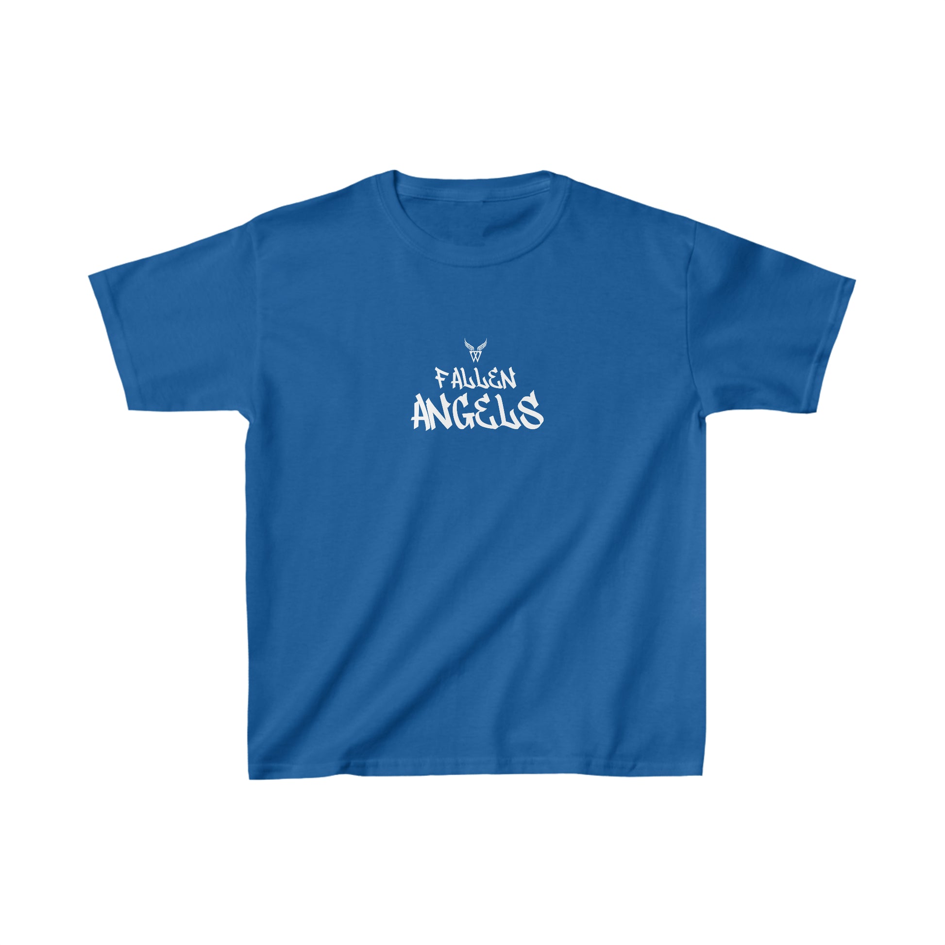 ROBOT Kids T-shirt with Wings in Augmented Reality QR code that displays digital wings when pointed with the camera