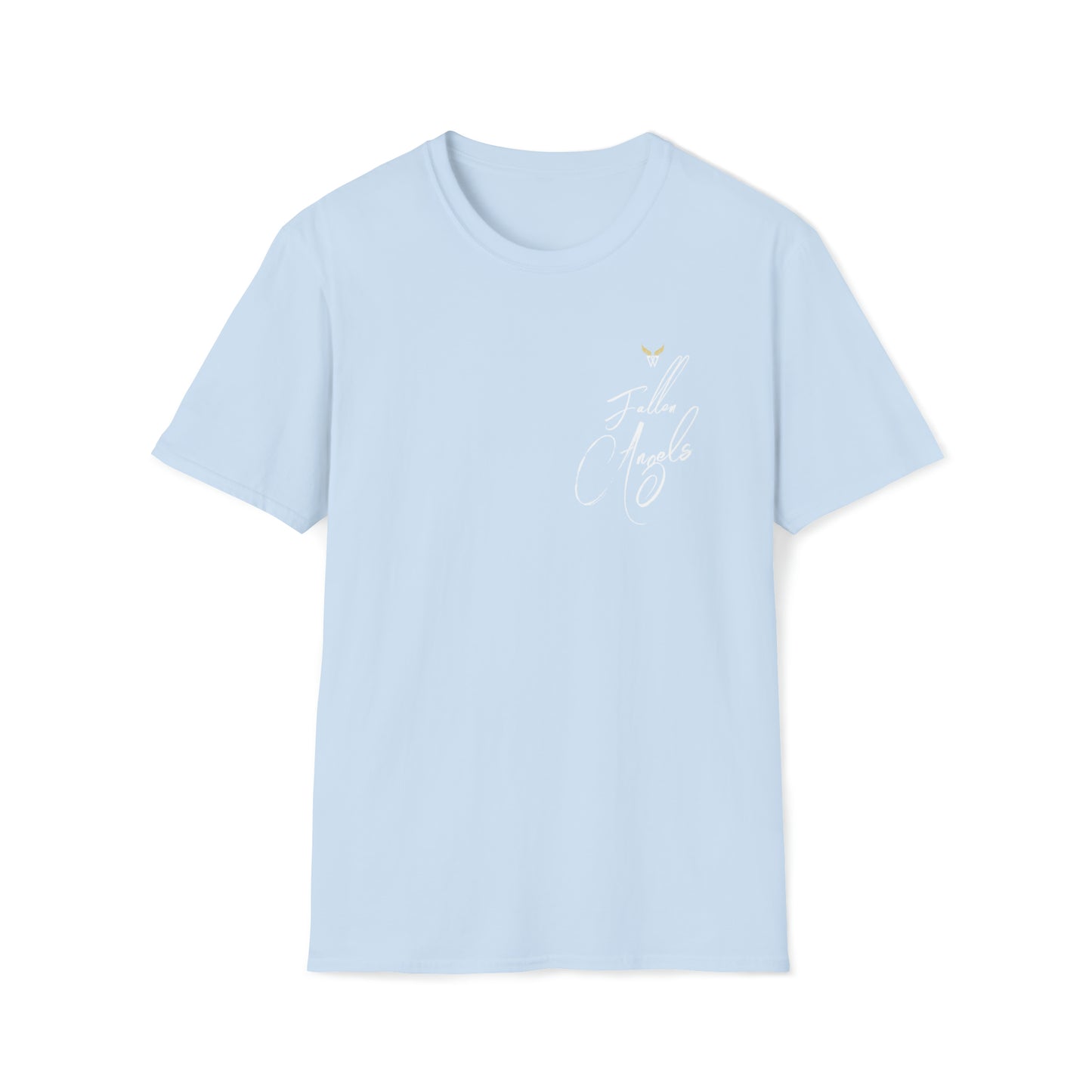 Augmented Reality T-shirt for adults with QR code that displays digital ANGEL wings when pointed with the camera New Trend in Digital Fashion