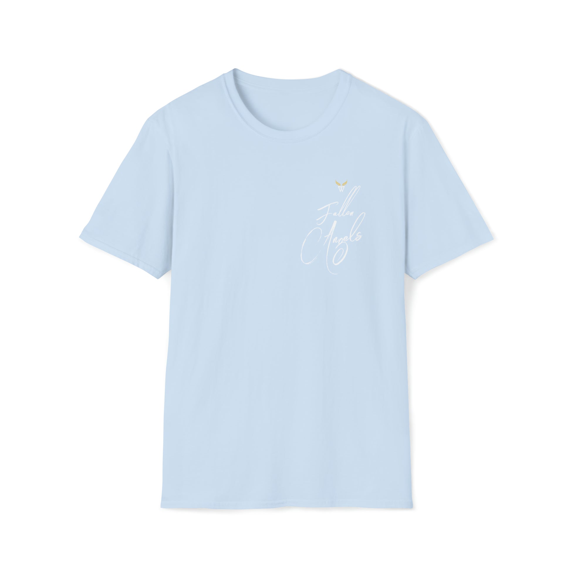 Augmented Reality T-shirt for adults with QR code that displays digital ANGEL wings when pointed with the camera New Trend in Digital Fashion
