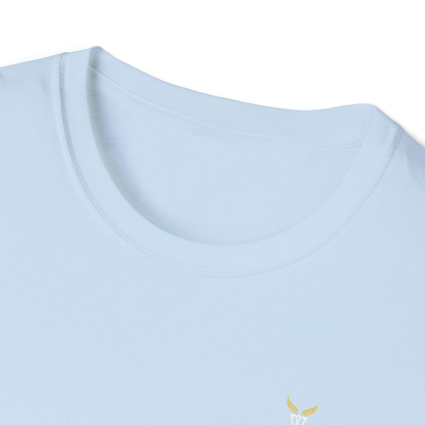 Augmented Reality T-shirt for adults with QR code that displays digital ANGEL wings when pointed with the camera New Trend in Digital Fashion