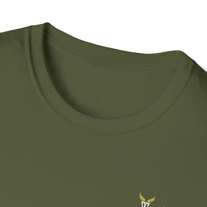 Augmented Reality T-shirt for adults with QR code that displays digital ANGEL wings when pointed with the camera New Trend in Digital Fashion