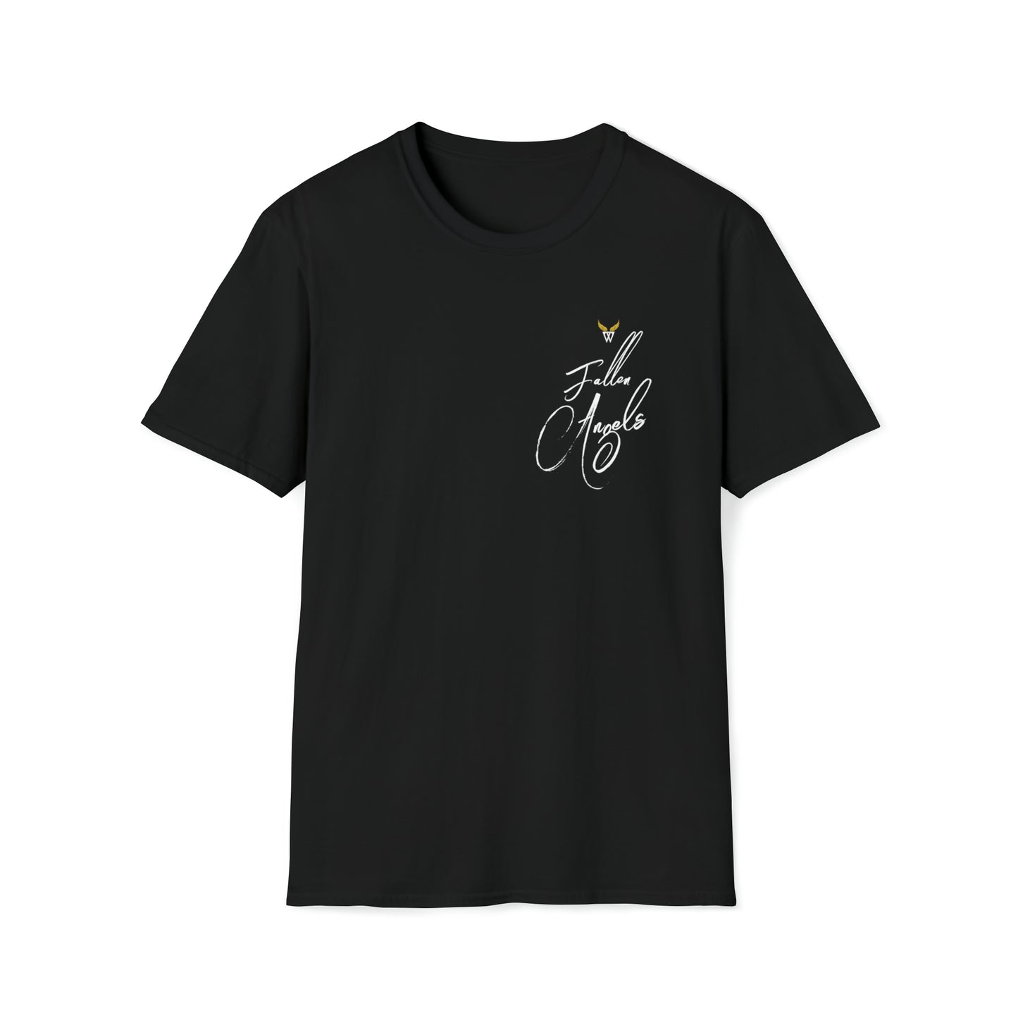 Augmented Reality T-shirt for adults with QR code that displays digital ANGEL wings when pointed with the camera New Trend in Digital Fashion