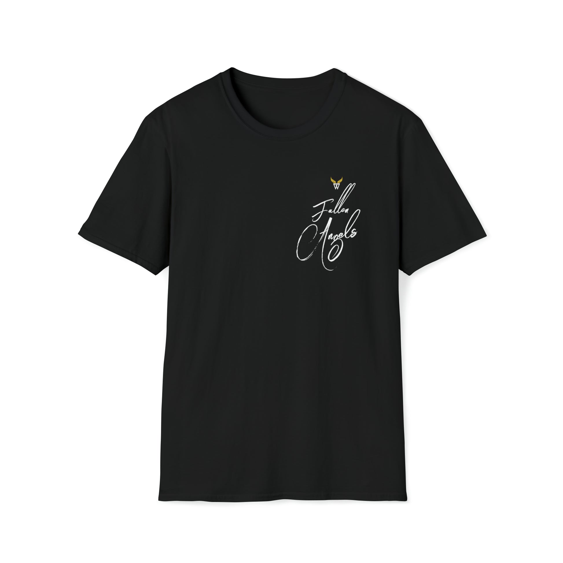Augmented Reality T-shirt for adults with QR code that displays digital ANGEL wings when pointed with the camera New Trend in Digital Fashion