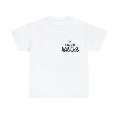 Augmented Reality T-shirt for adults with QR code that displays digital ROBOT wings when pointed with the camera New Trend in Digital Fashion